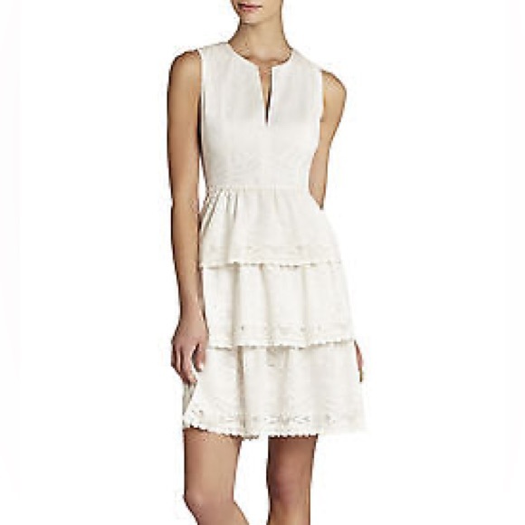 BCBGMaxAzria Scarlett ivory dress - Picture 1 of 7